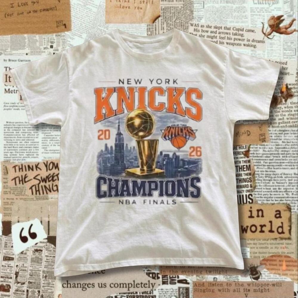 York Knicks 2026  Champions White T-Shirt